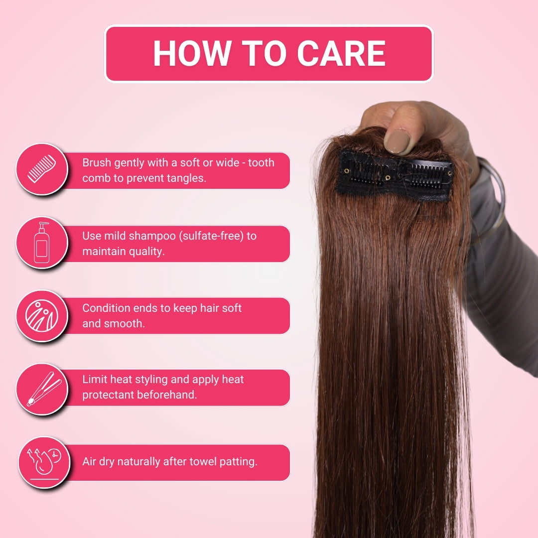 Lightweight Invisible Wide Patch Human Hair Topper