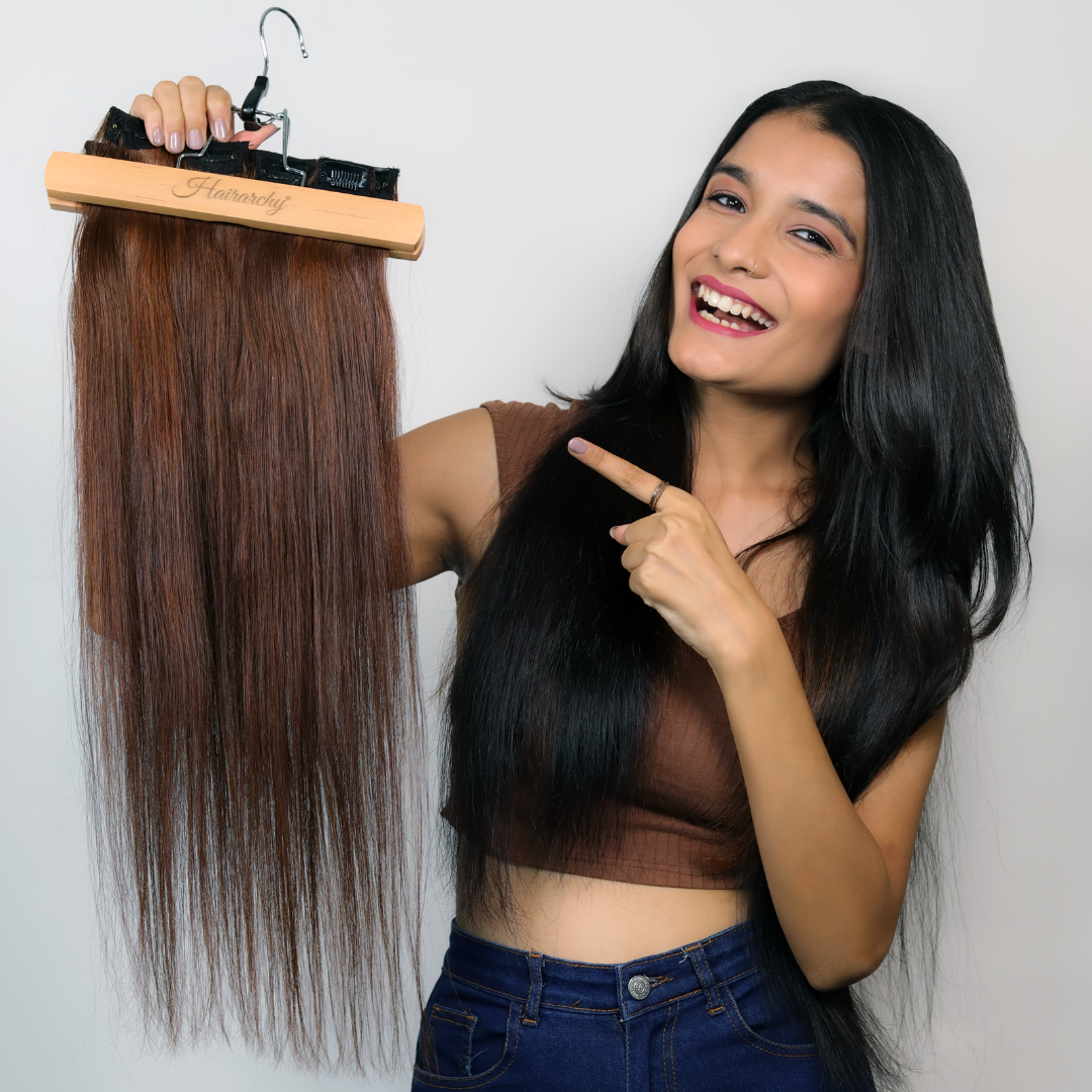Premium 7-Piece Clip-In Hair Extensions | 100% Human Hair Extension