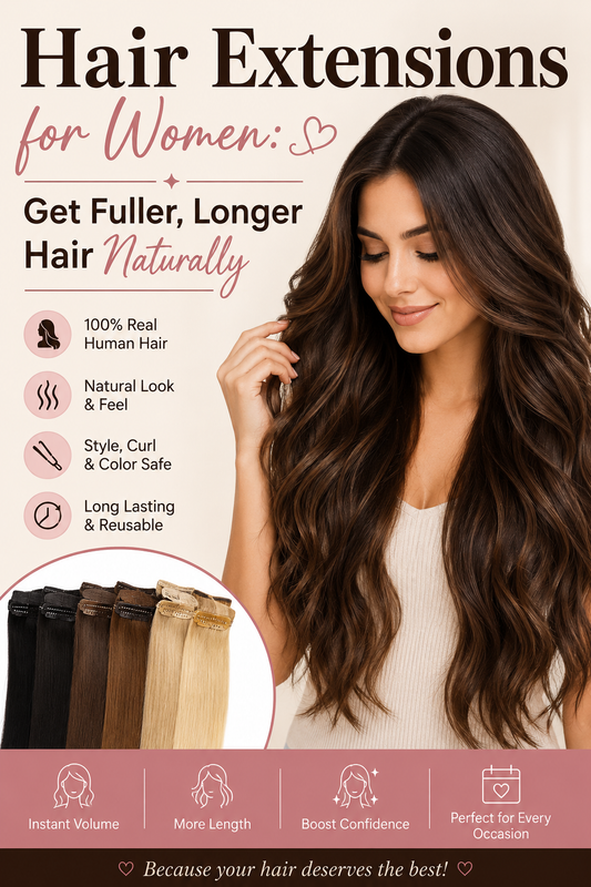 Hair Extensions for Women: Get Fuller, Longer Hair Naturally
