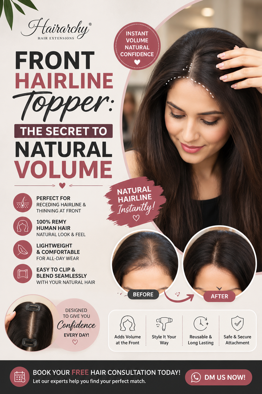 Front Hairline Topper for women