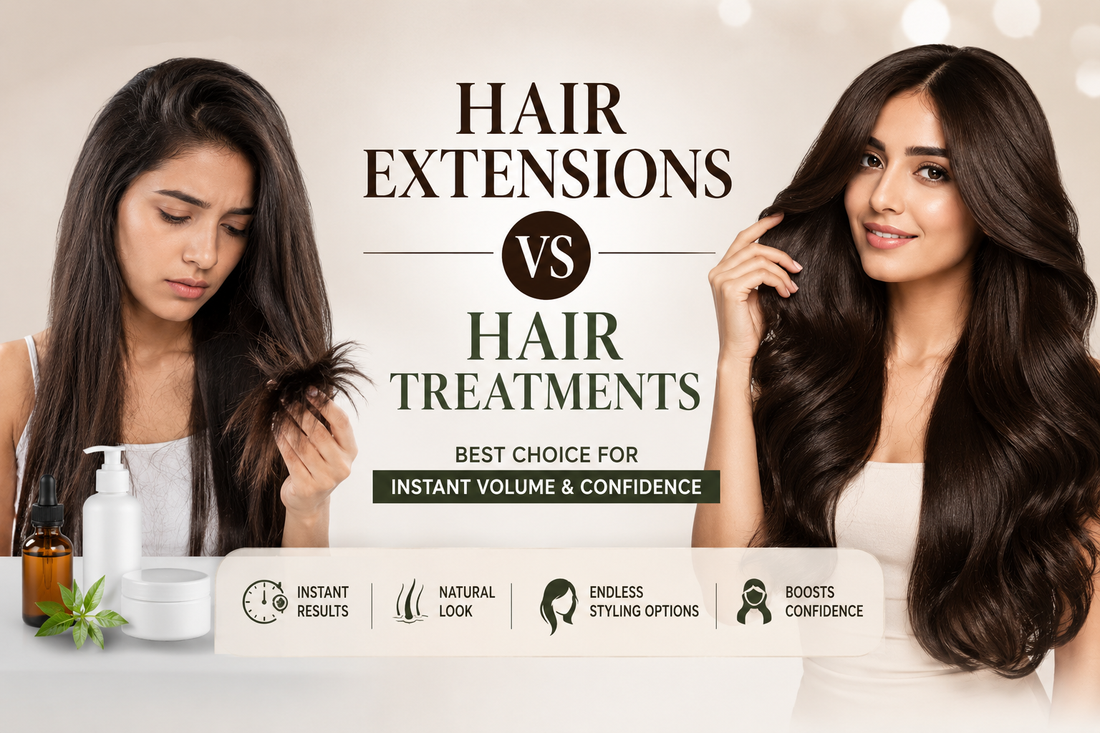 Hair Extensions vs Hair Treatments: Which One Is Better for Instant Volume & Confidence?