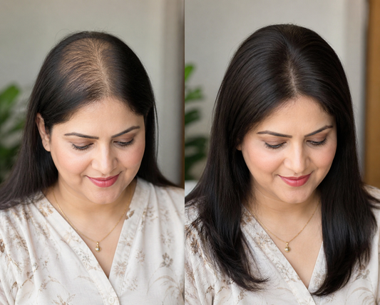 Hair topper for thin hair