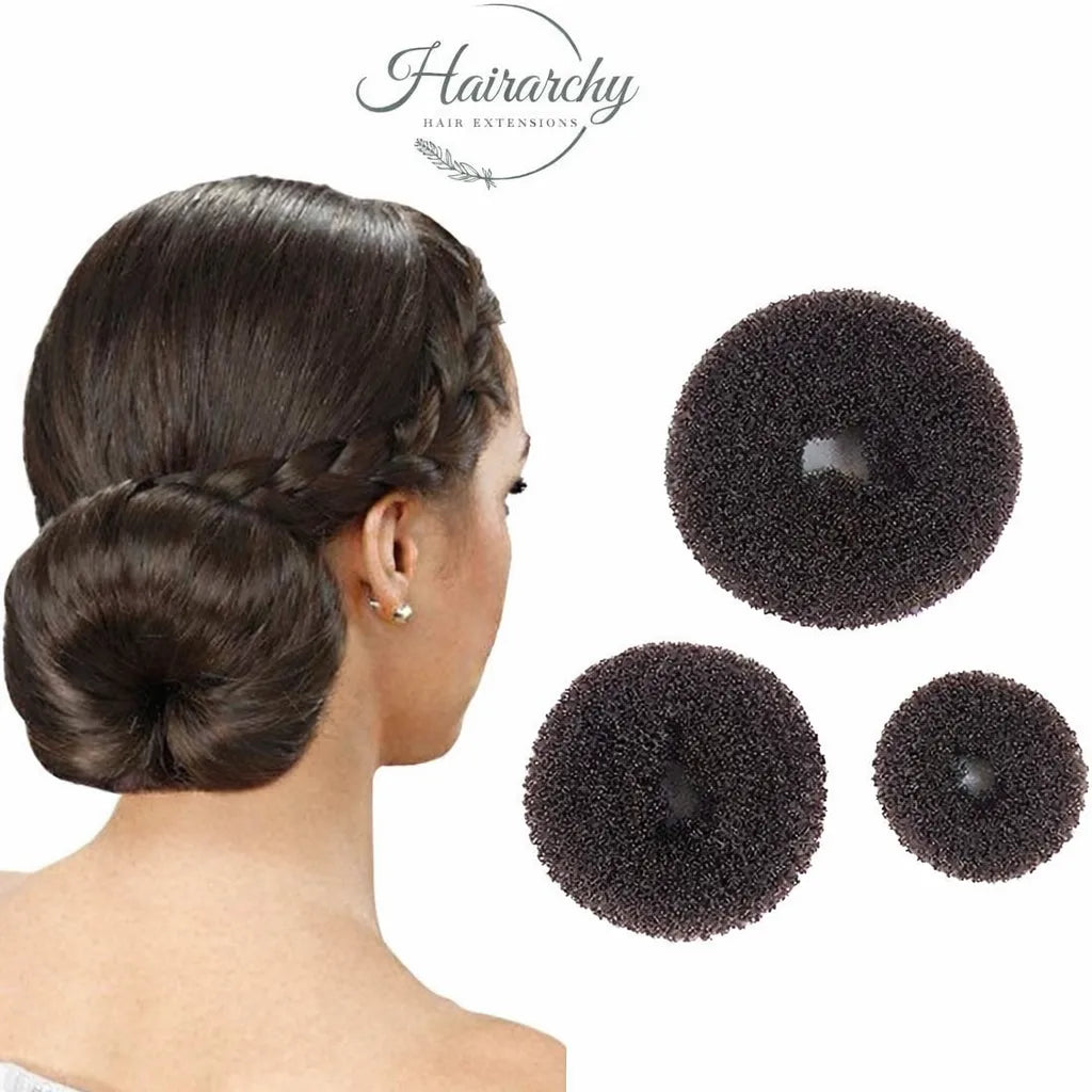Easy Doughnut Bun Hairstyle for women with natural hair
