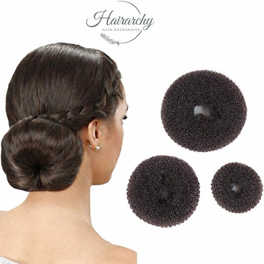 Easy Doughnut Bun Hairstyle for women with natural hair