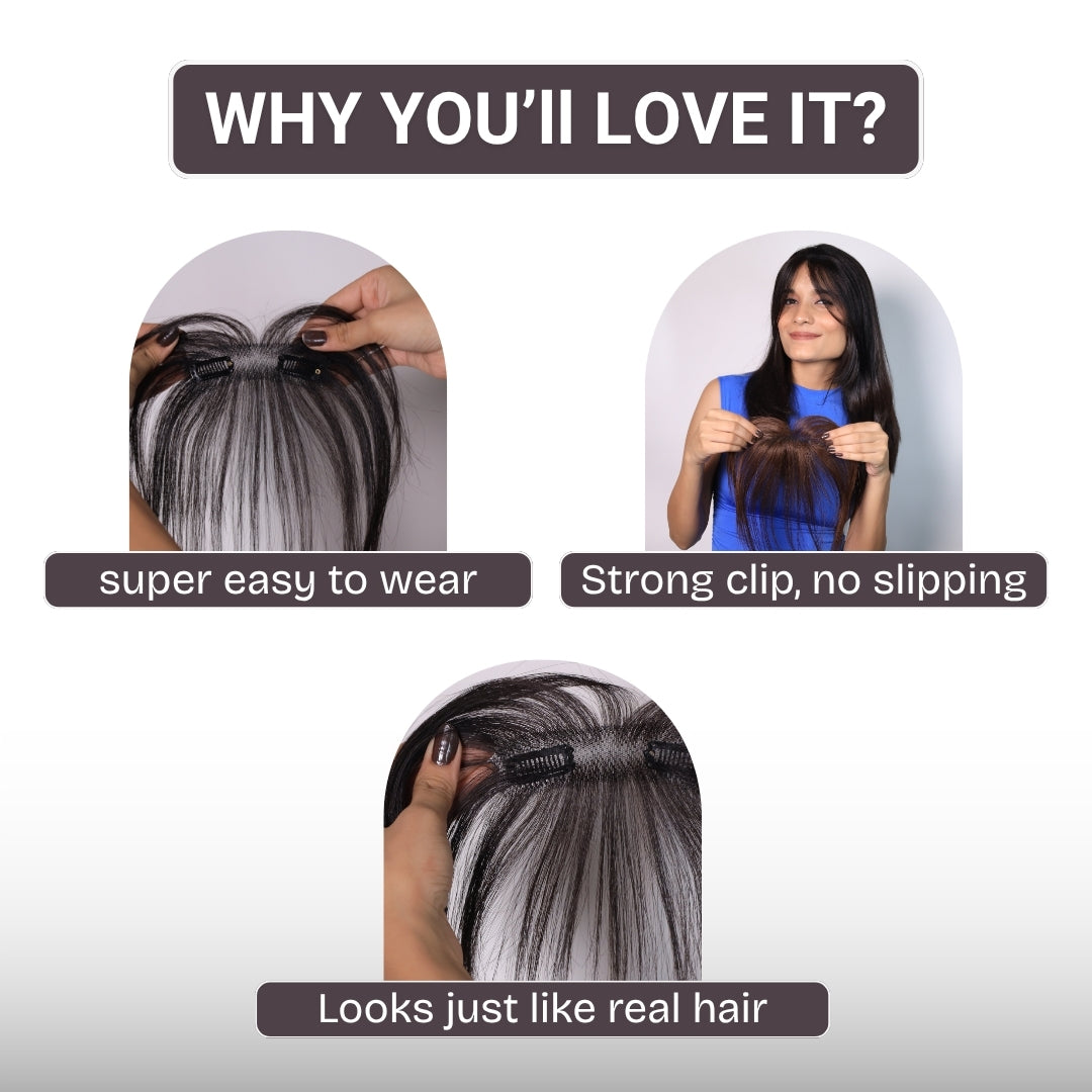 Front Hairline Topper for Women | 100% Human Hair