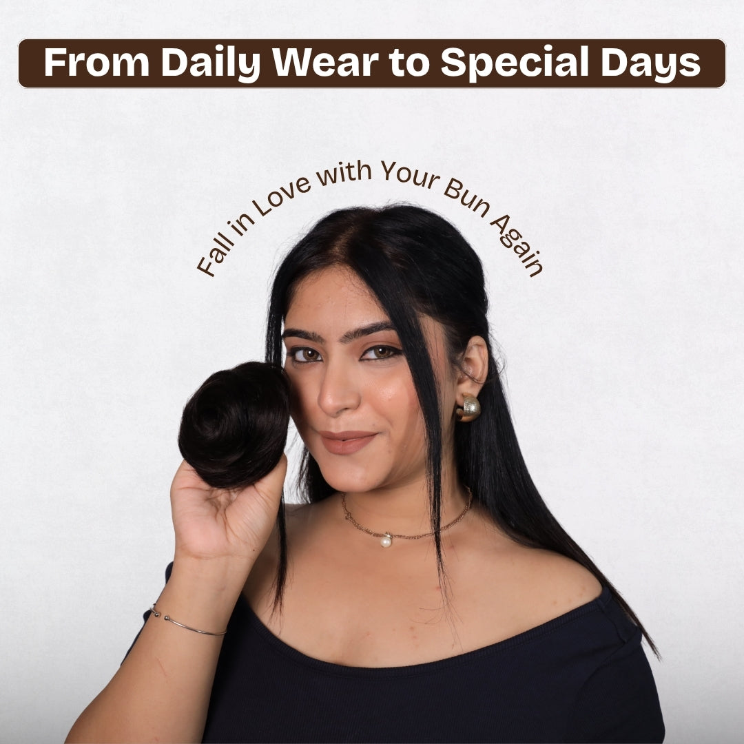 Clip-on Hair Bun | 100% Real Human Hair