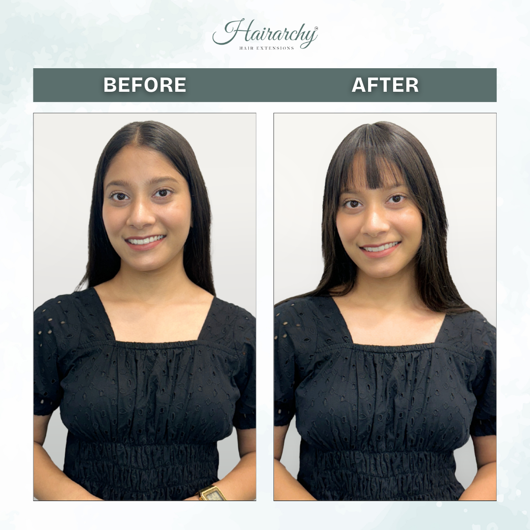 Topper with Bangs | Hair Topper | Hairarchy Hair