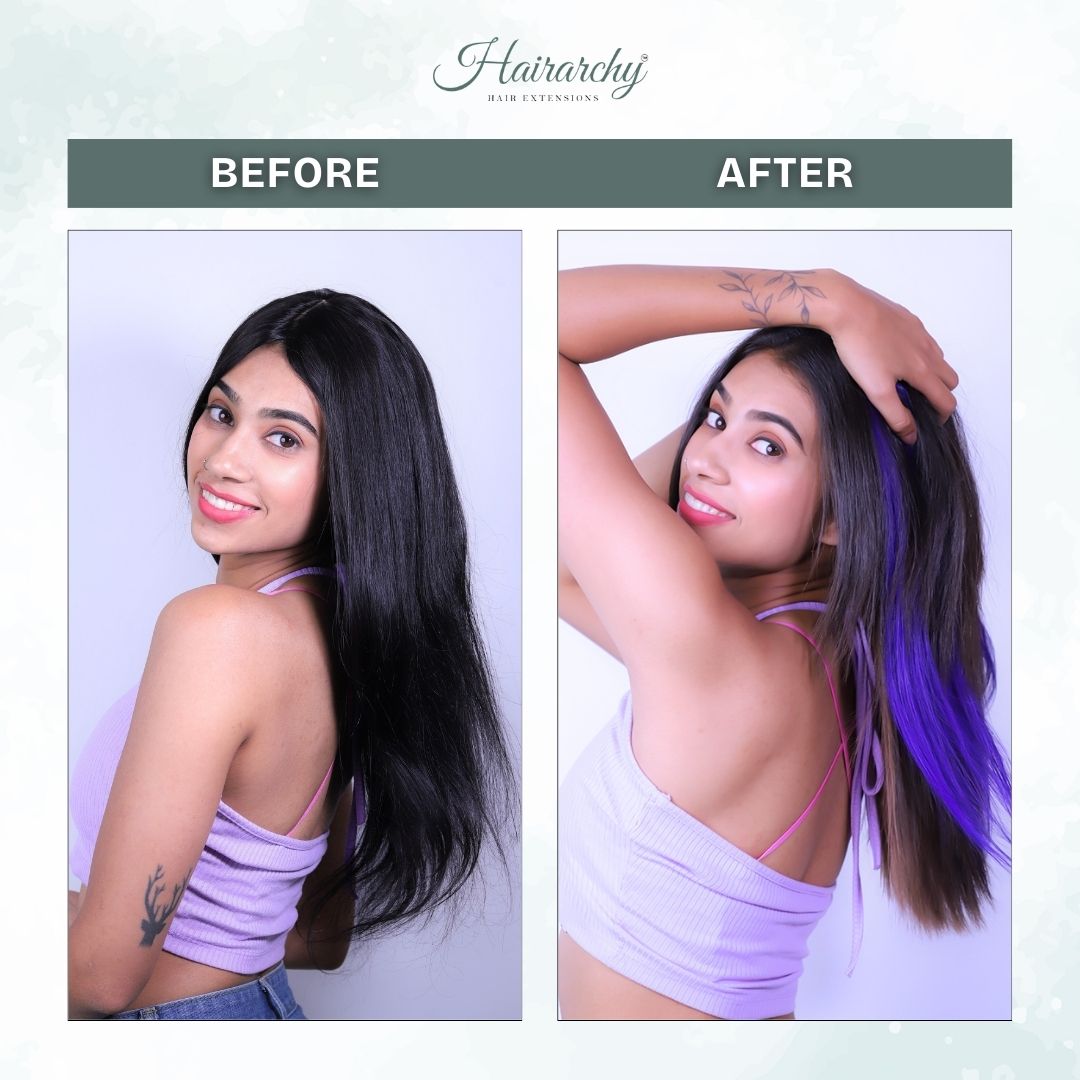 Purple Hair Streaks