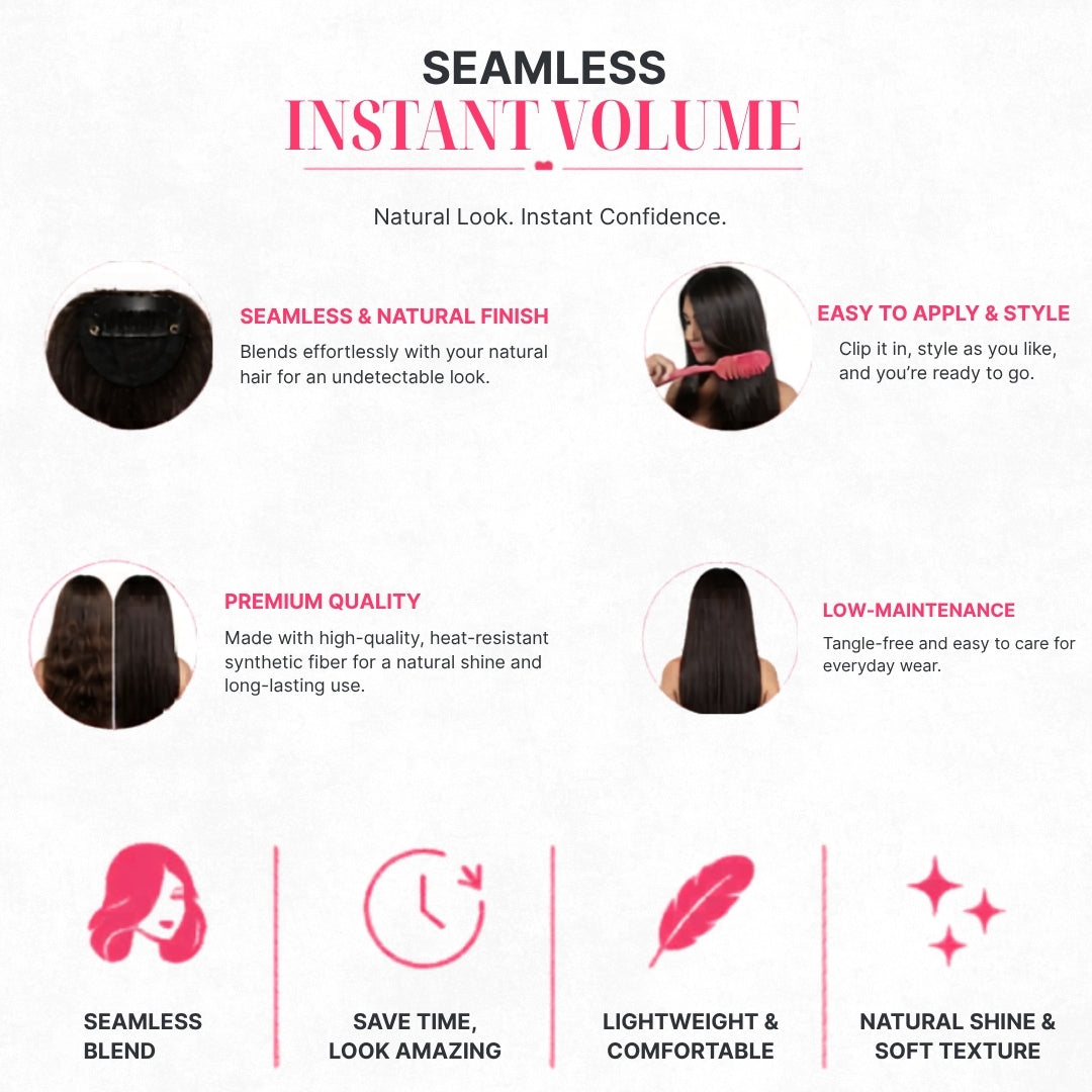 Invisible Hair Patch | 100% Human Hair Extension