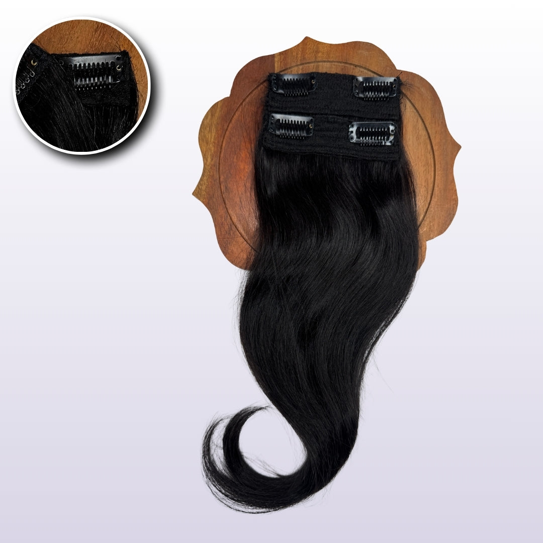“Premium wide patch human hair topper for women with natural scalp look”