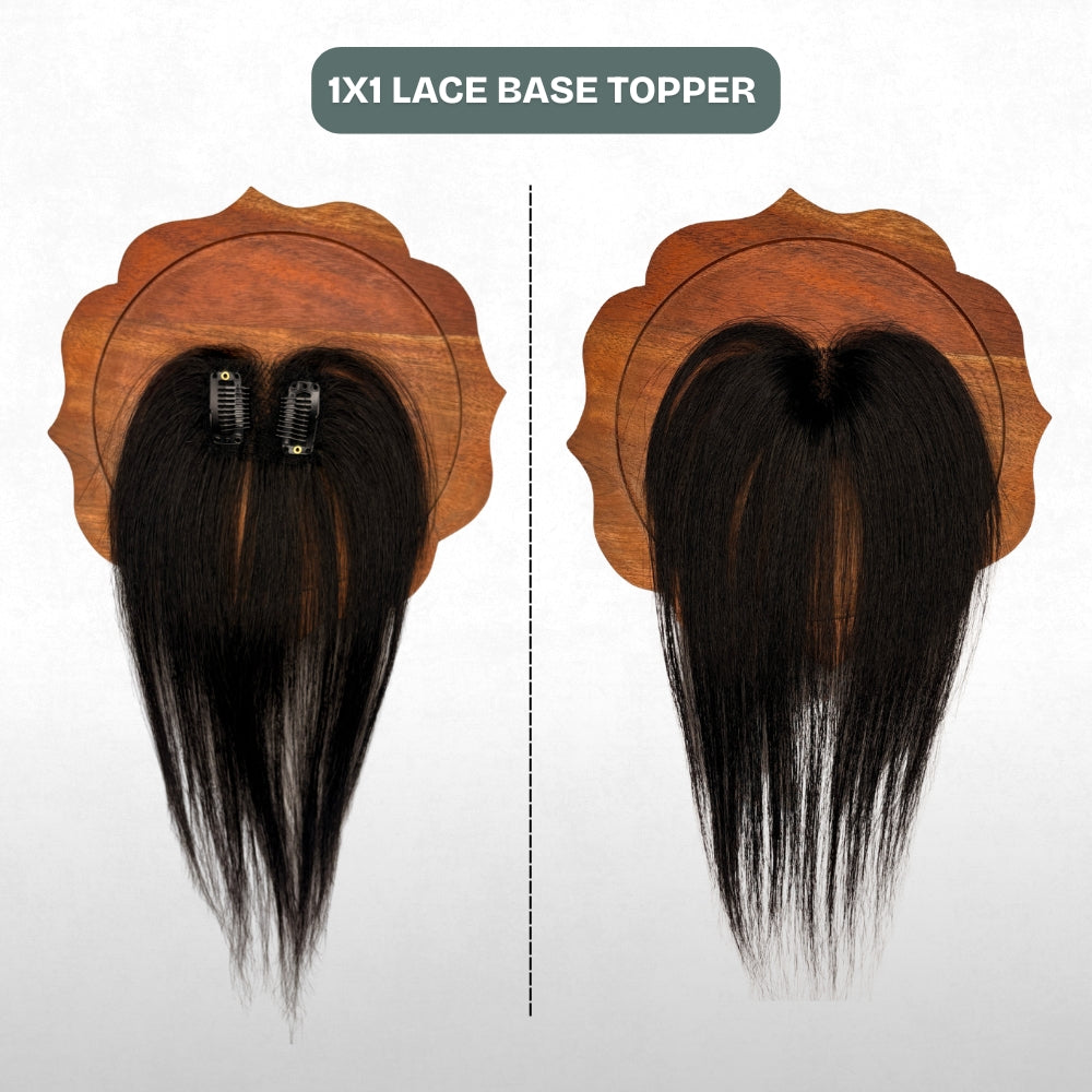 1x1 Lace Base Topper | 100% Human Hair Extension