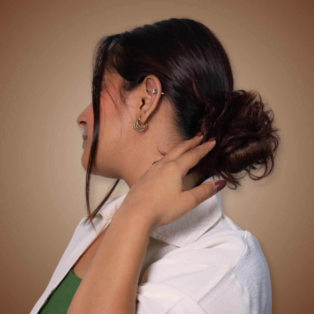 Premium doughnut bun for instant volume and neat bun hairstyle