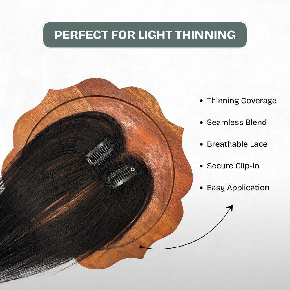 1x1 Lace Base Topper | 100% Human Hair Extension