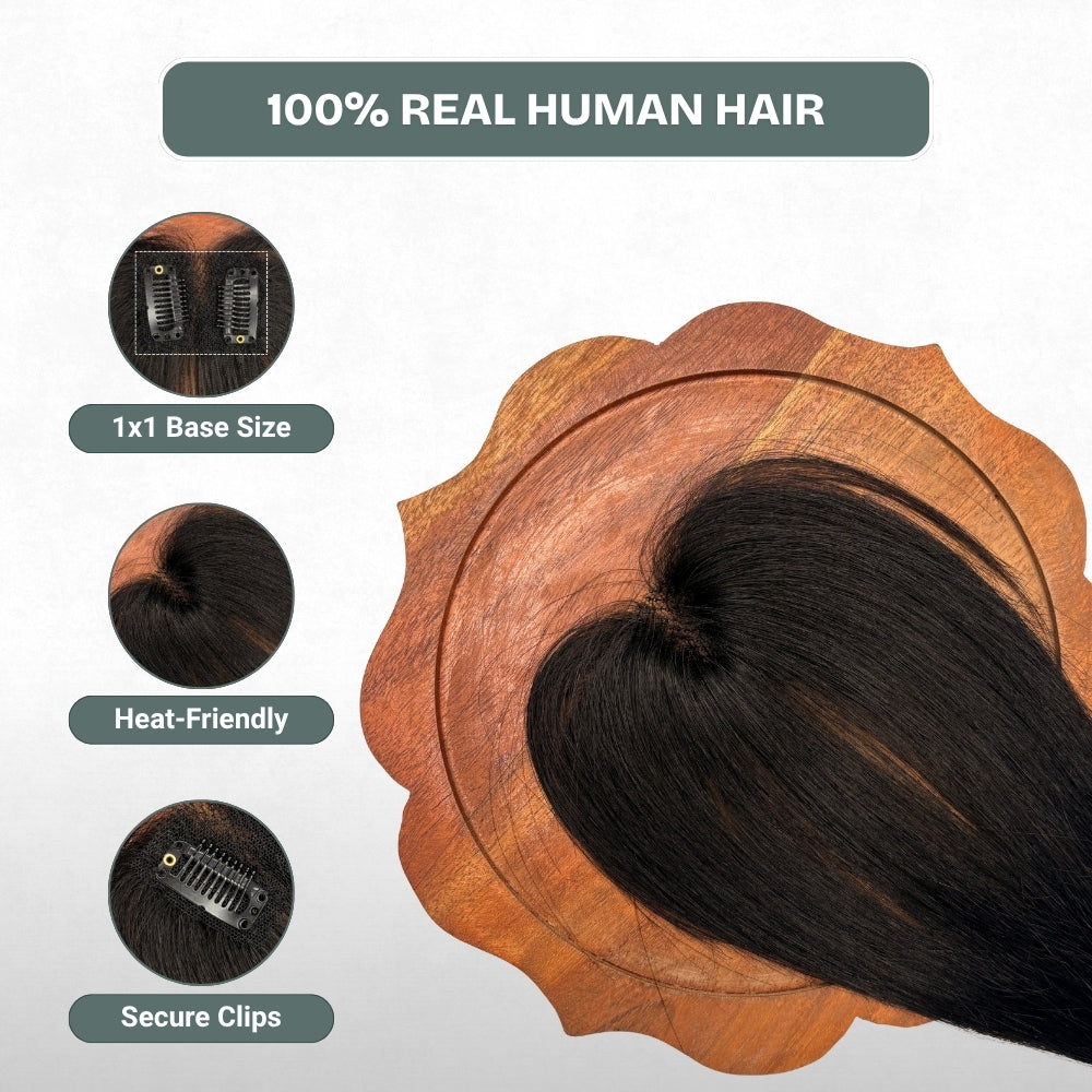 1x1 Lace Base Topper | 100% Human Hair Extension