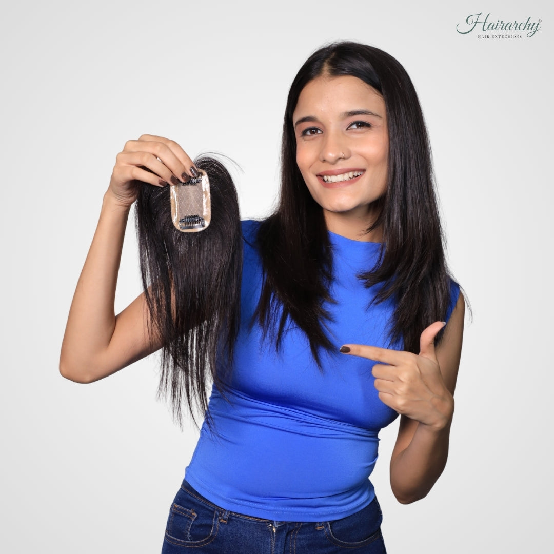 2x3 Silk Base Hair Topper for Women | Natural Scalp Look – Hairarchy Hair