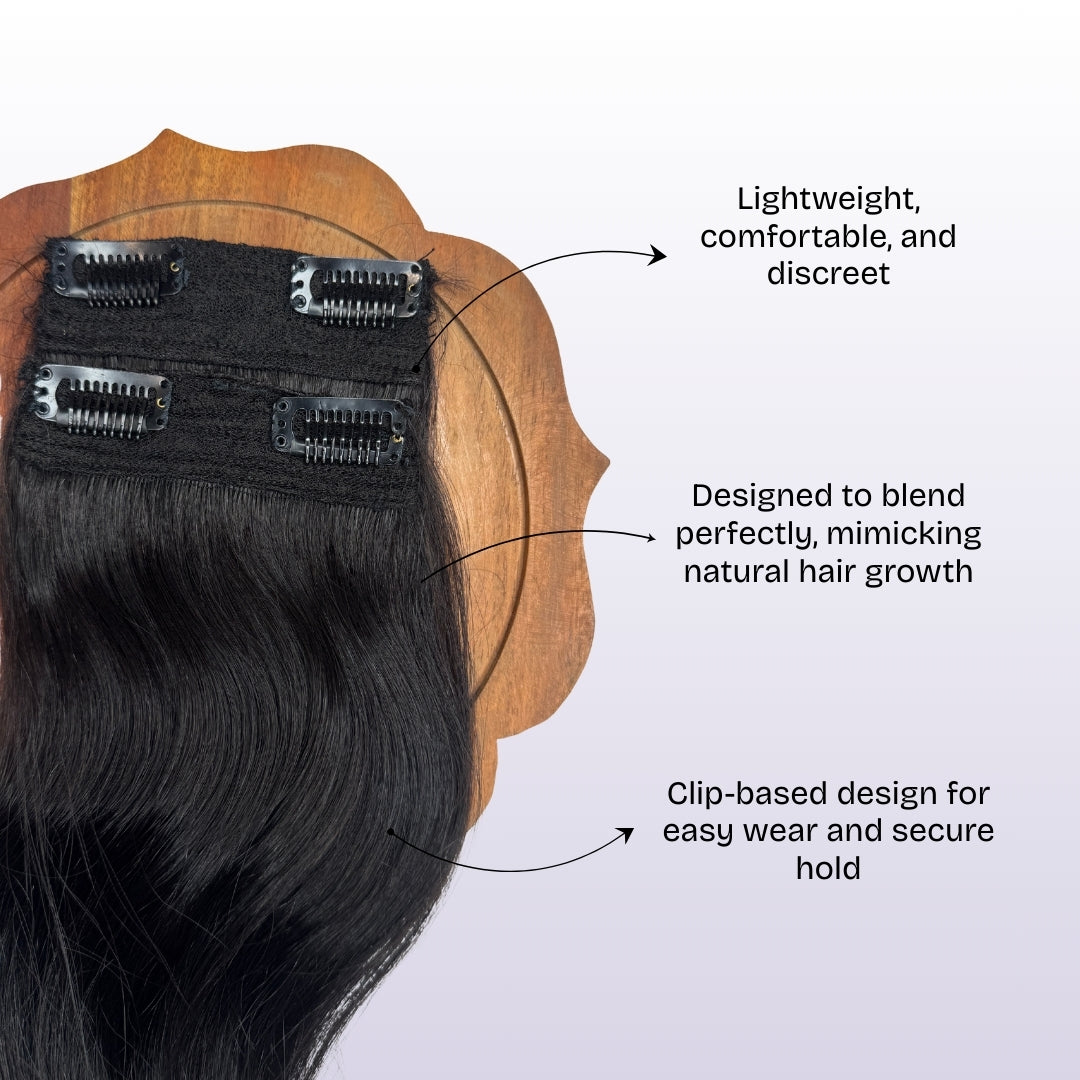 Premium Wide Patch Hair for Women | 100% Human Hair