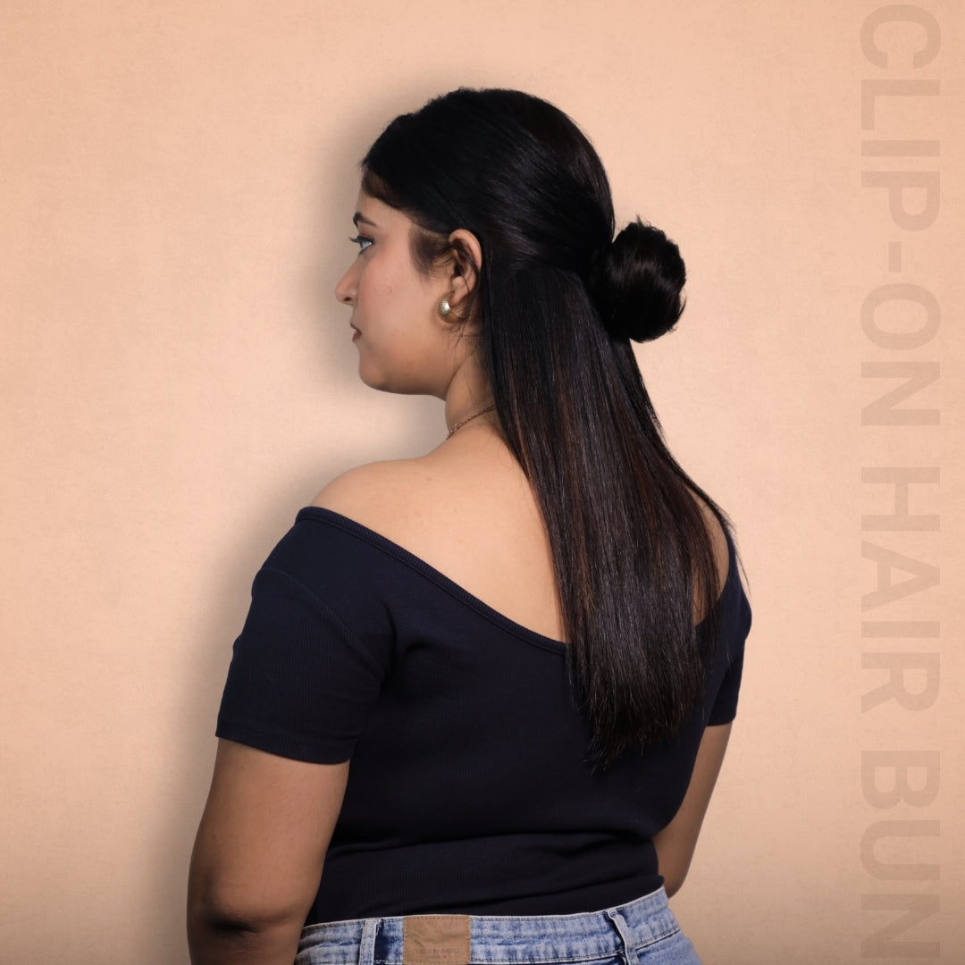 Clip-on Hair Bun | 100% Human Hair Extension | Hairarchy Hair