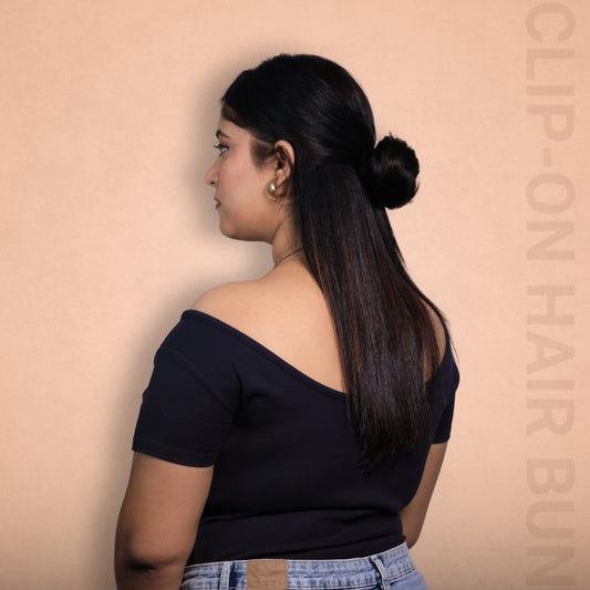 Clip-on Hair Bun | 100% Human Hair Extension | Hairarchy Hair