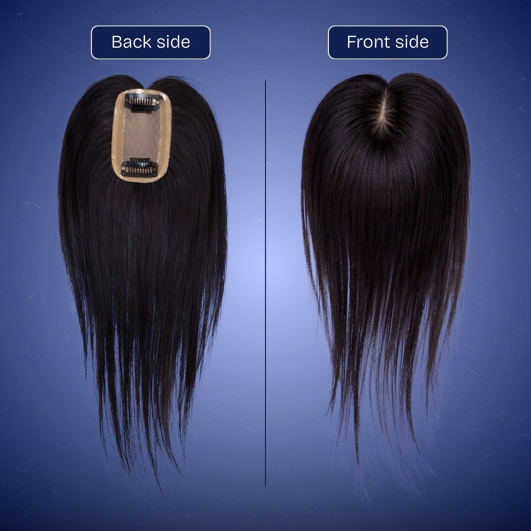 2x3 Silk Base Human Hair Patch | Lightweight Hair Topper