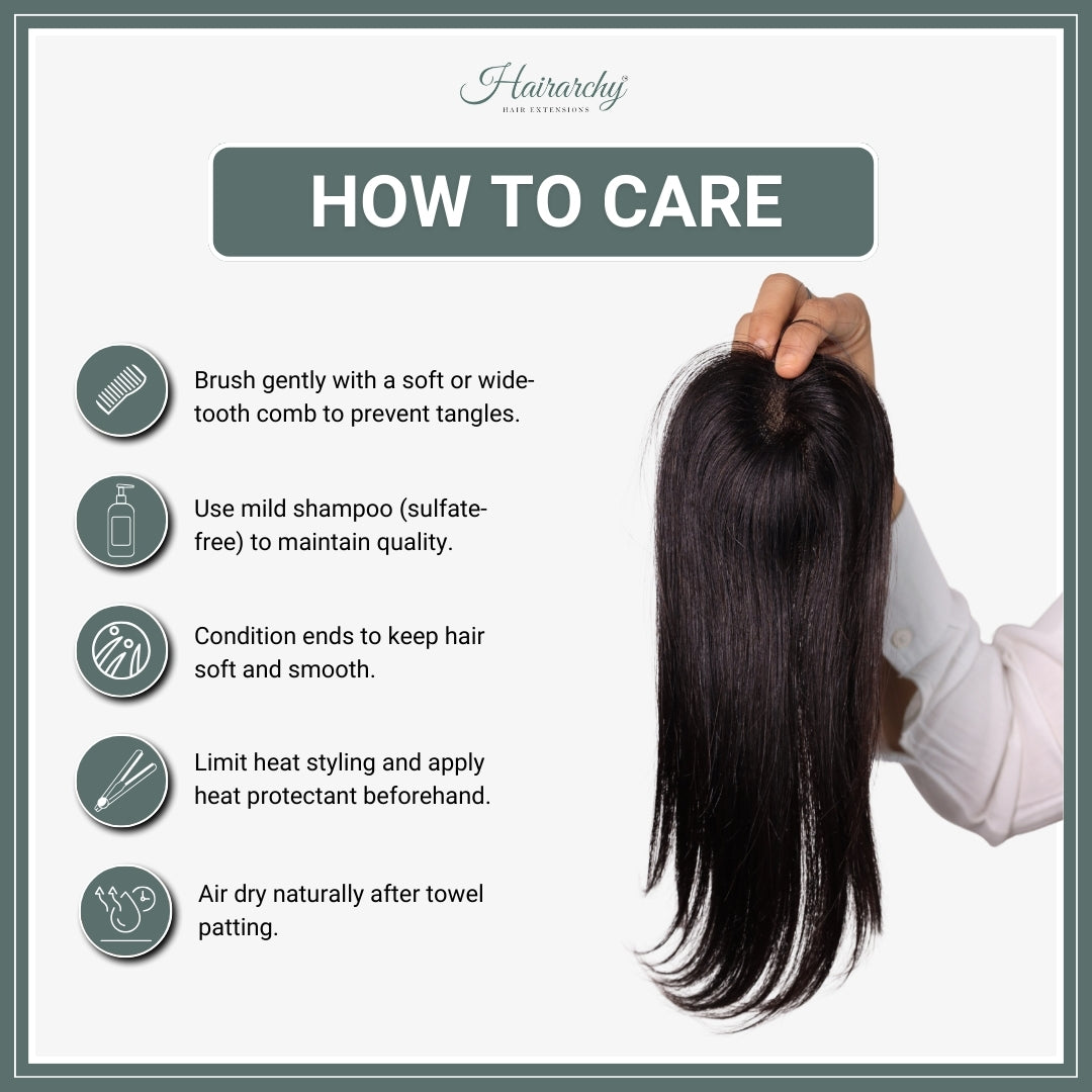 9×6 Lace Base Hair Topper for Women – Natural Scalp Look | Hairarchy Hair