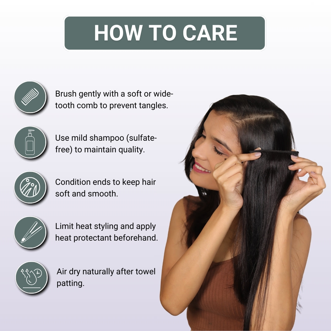 Premium Wide Patch Hair for Women | 100% Human Hair