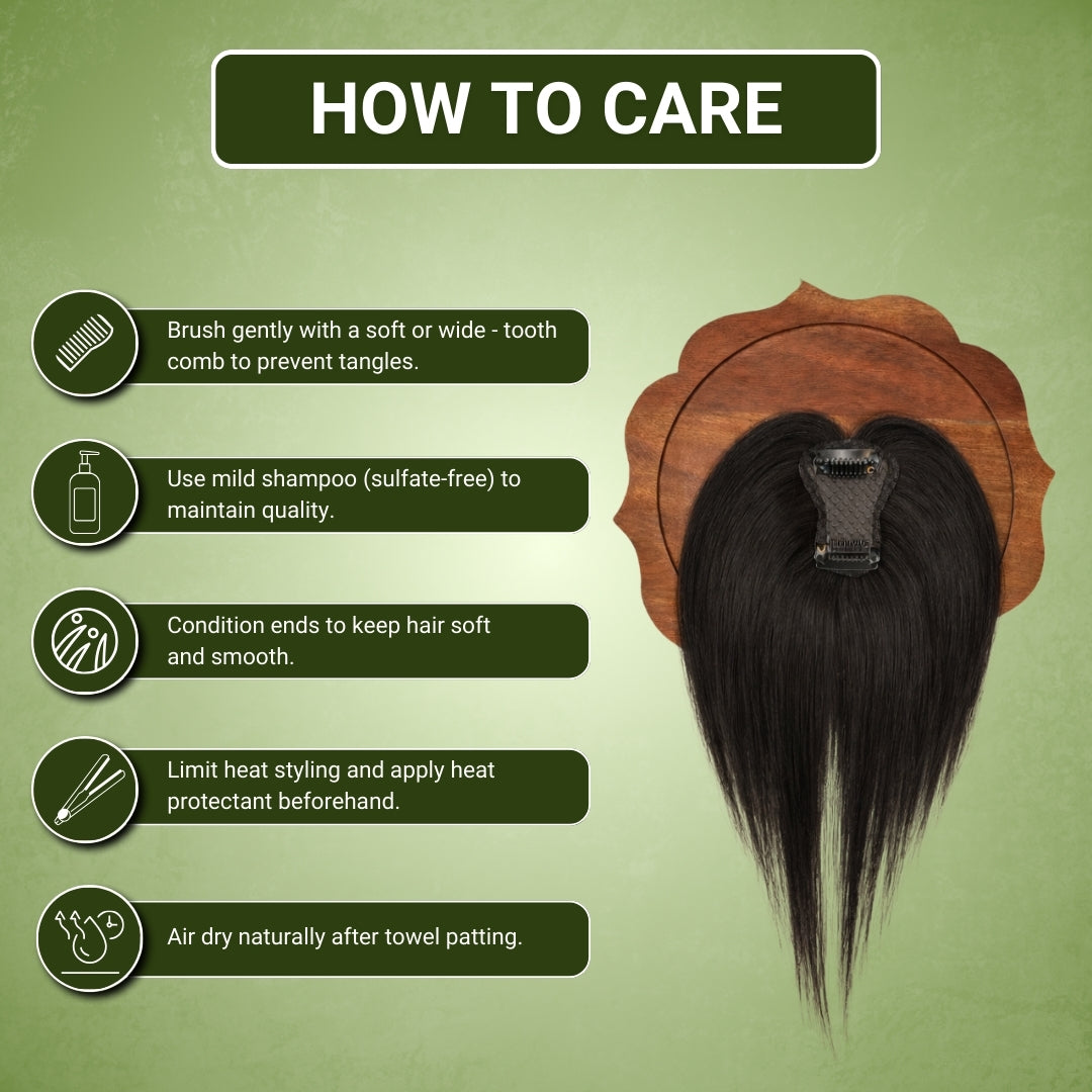 1x2 Lace Base Topper for Women | Natural scalp Finish | Hairarchy Hair