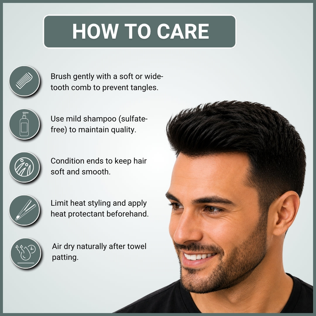 Male Patch Hair Extension 