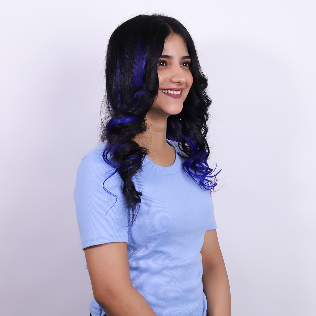 Blue Color Streaks
