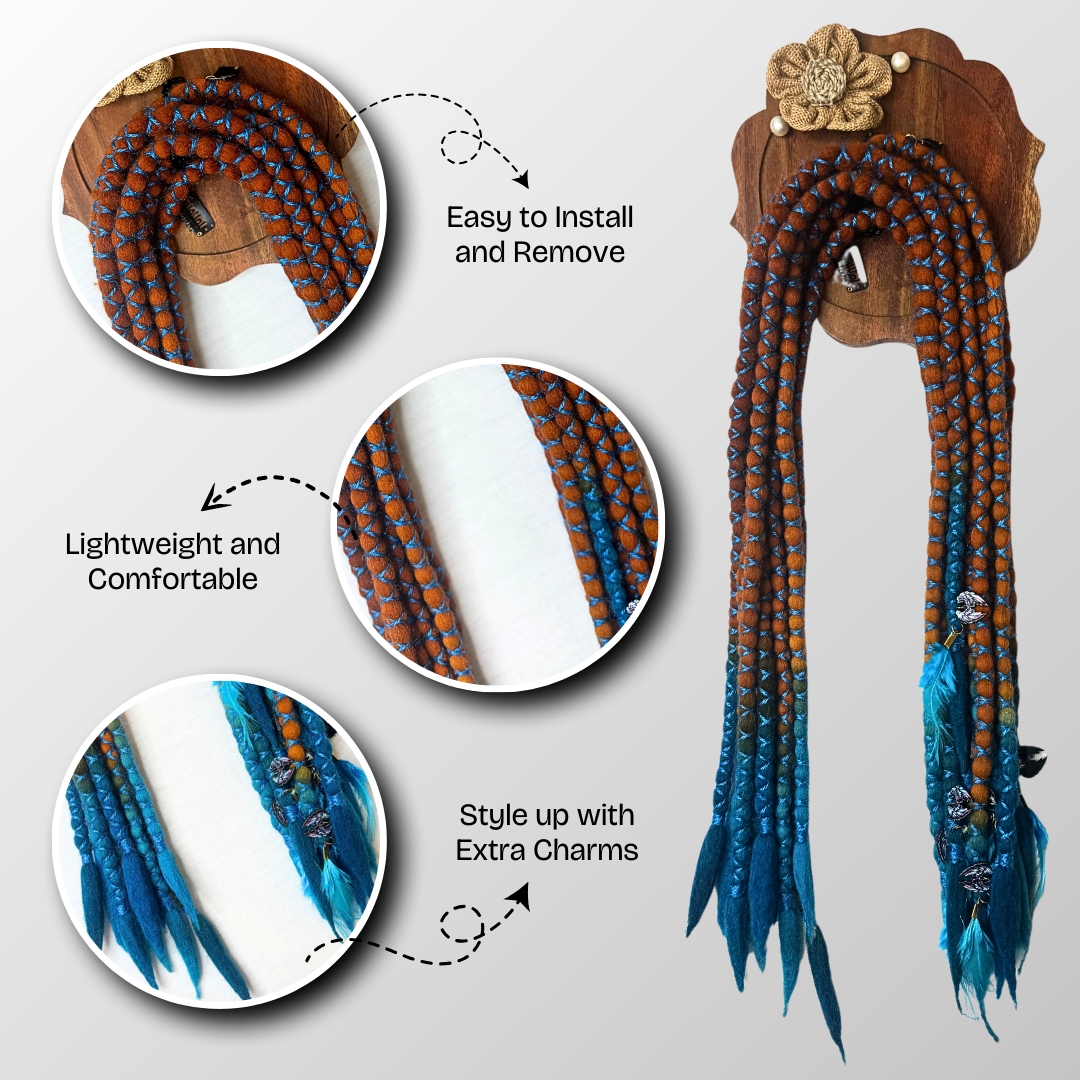 Falcon dreadlocks human hair extension for bold textured hairstyle