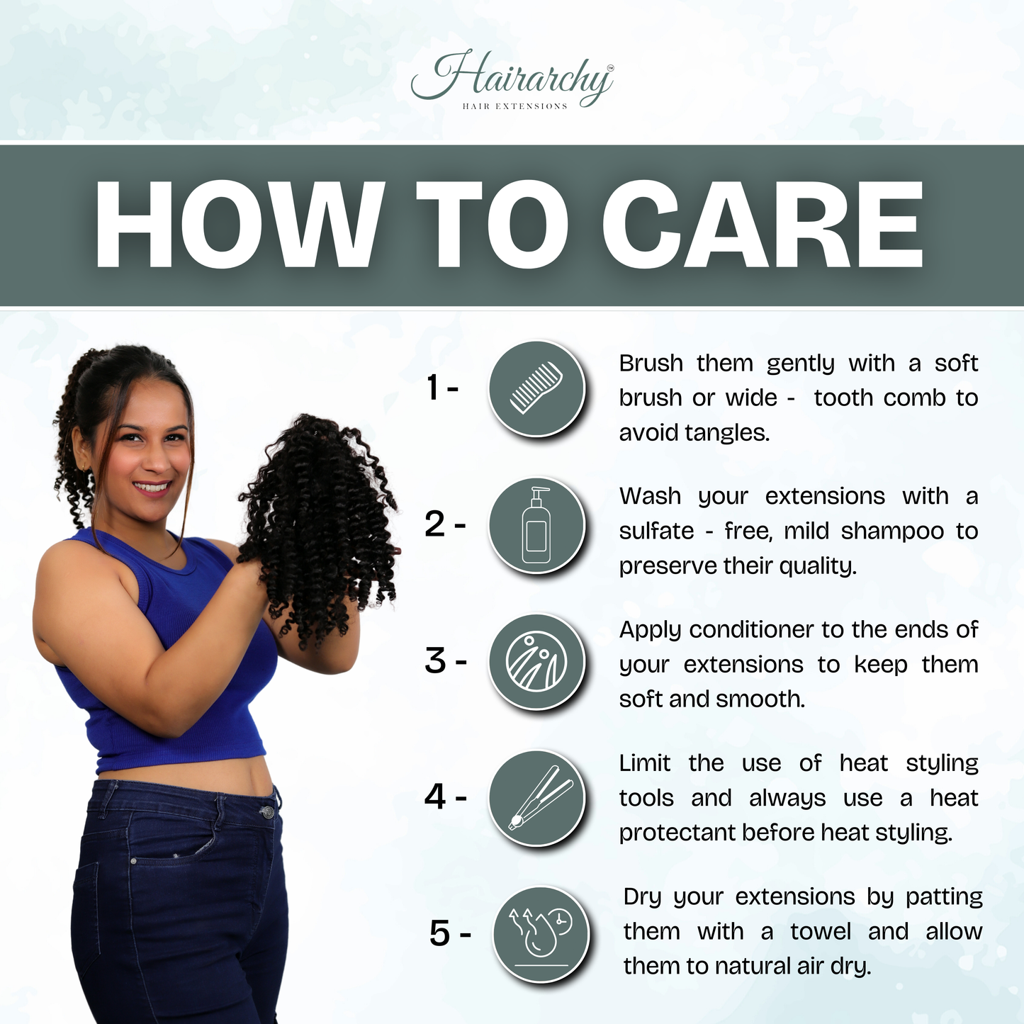 Curly Hair Clip-In Bun