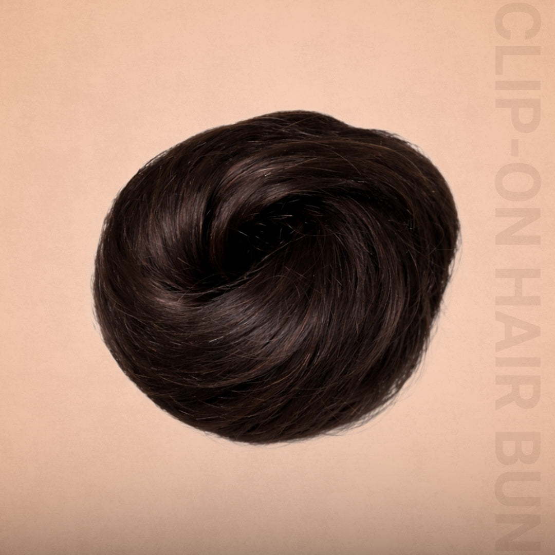 Clip-on Hair Bun | 100% Human Hair Extension | Hairarchy Hair