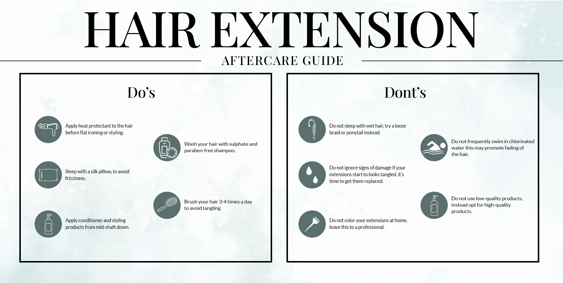 After care Guide for hair extension